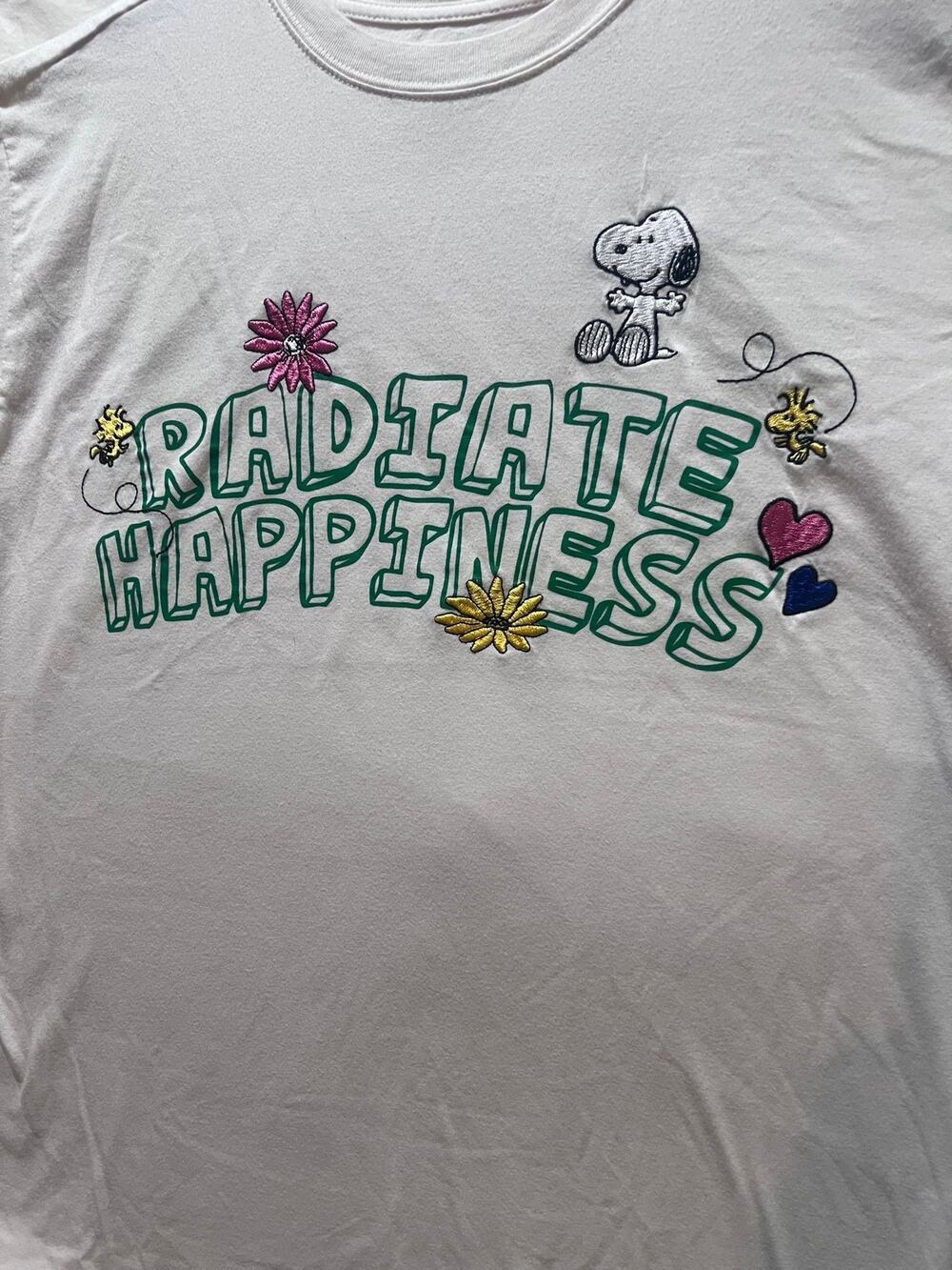 Embroidered Peanuts branded T-Shirt